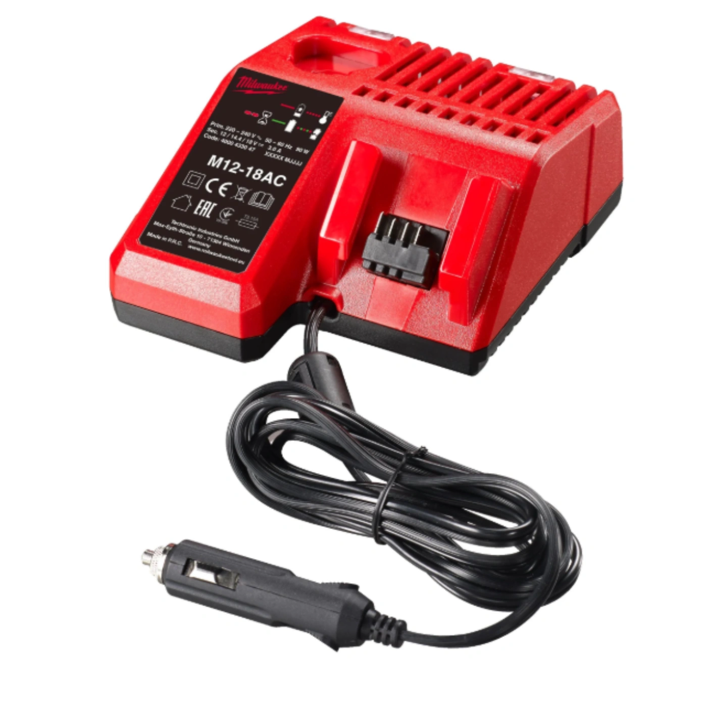 Carregador para Isqueiro 12V Multivoltagem Baterias M12-18 FC - Milwaukee