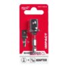 Adaptador MILWAUKEE 1/4" HEX com quadra 1/2"