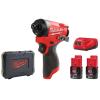 Aparafusadora impacto 1/4" HEX Milwaukee M12 FID2-202X