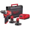 Berbequim com Percussão Subcompacto Milwaukee M12 FPD2-402X