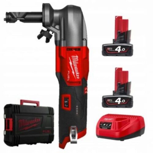 Roedora Subcompacta Milwaukee M12 FNB16-402X + 2 baterias M12 4Ah + carregador + HD-BOX + bolsa aparas