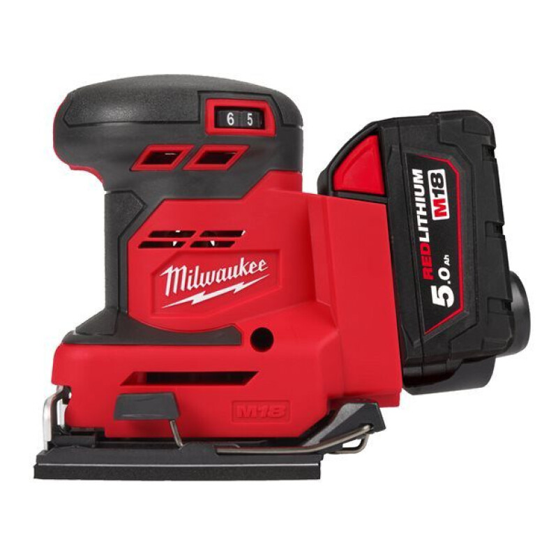 Lixadora Orbital 1/4" Milwaukee M18 BQSS-502B + carregador + bateria