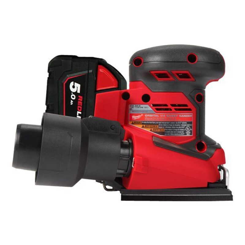 Lixadora Orbital 1/4" Milwaukee M18 BQSS-502B + carregador + bateria