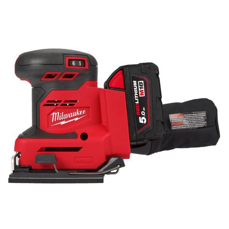 Lixadora Orbital 1/4" Milwaukee M18 BQSS-502B + carregador + bateria