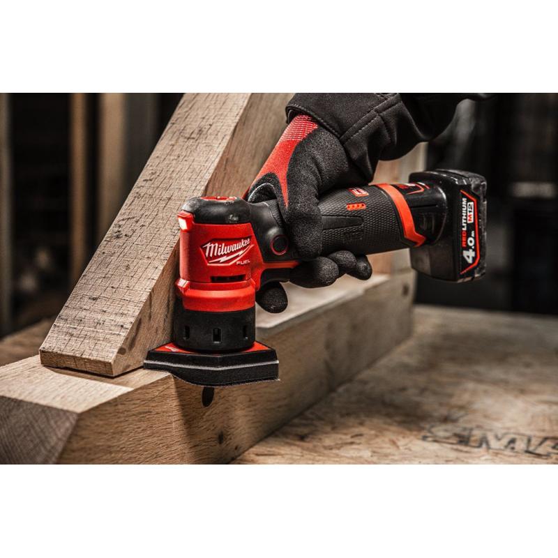 Lixadora de Detalhes Subcompacta Milwaukee M12 FDSS-422X + bateria + carregador