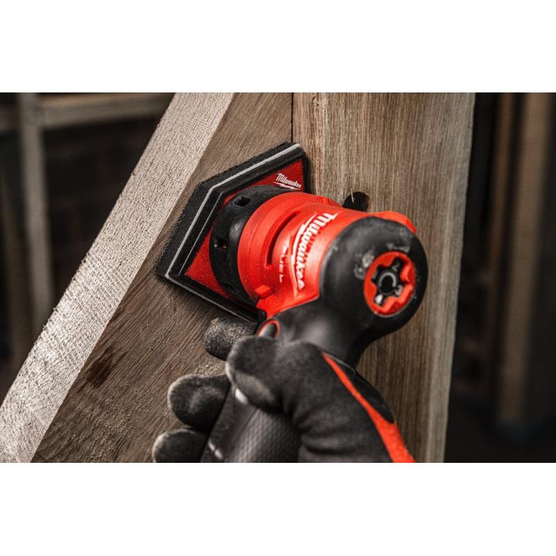 Lixadora de Detalhes Subcompacta Milwaukee M12 FDSS-422X + bateria + carregador