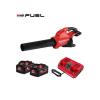 Soprador De Alta Potência Milwaukee M18 F2BL-802 + 2 baterias M18 8Ah + carregador + bocal plano + bocal cónico + OFERTA