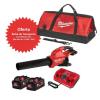 Soprador De Alta Potência Milwaukee M18 F2BL-802 + 2 baterias M18 8Ah + carregador + bocal plano + bocal cónico + OFERTA