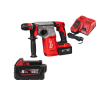 Martelo combinado Milwaukee SDS-PLUS sem escovas 26mm com FIXTEC™ + 2 bat 5Ah + carregador + oferta