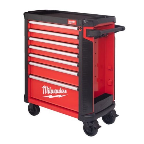 Carro de Ferramentas de 7 gavetas Milwaukee - 78 cm + 6 Espumas + OFERTA Chave de impacto de torque