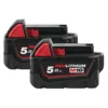 Martelo combinado Milwaukee SDS-PLUS sem escovas 26mm com FIXTEC™ + 2 bat 5Ah + carregador - 11