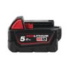 Retificadora de interiores com interruptor deslizante e velocidade variável Milwaukee M18 FDGROVB-502X + 2 bat 5Ah + carregador