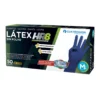 Caixa 50 luvas Latex azuis extra resistentes - L