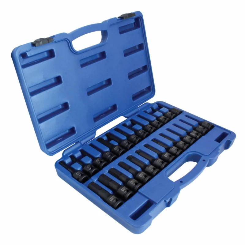 Jogo 26 chaves 1_2_ Impacto Torx, Hexagonal e XZN - 1