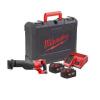 Serra sabre Sawzall™ a bateria Milwaukee M18 BSX-402C + 2 baterias 4ah + carregador + OFERTA bat 4Ah