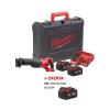 Serra sabre Sawzall™ a bateria Milwaukee M18 BSX-402C + 2 baterias 4ah + carregador + OFERTA bat 4Ah