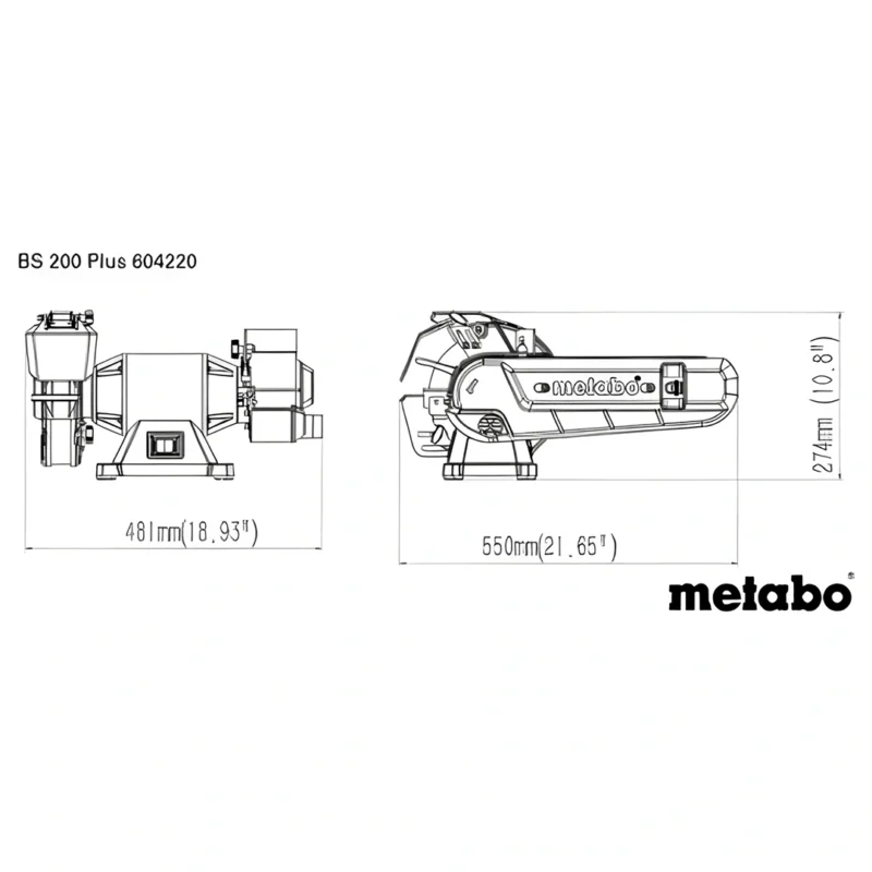 Esmeriladora de Bancada Metabo BS 200 Plus