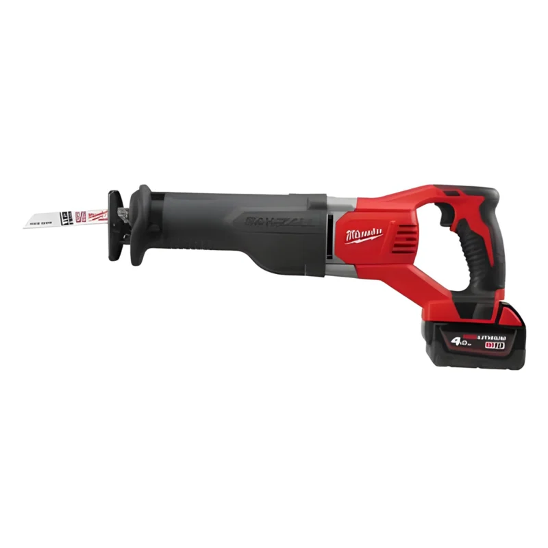 Serra sabre Sawzall™ a bateria Milwaukee M18 BSX-402C + 2 baterias 4ah + carregador + OFERTA bat 4Ah