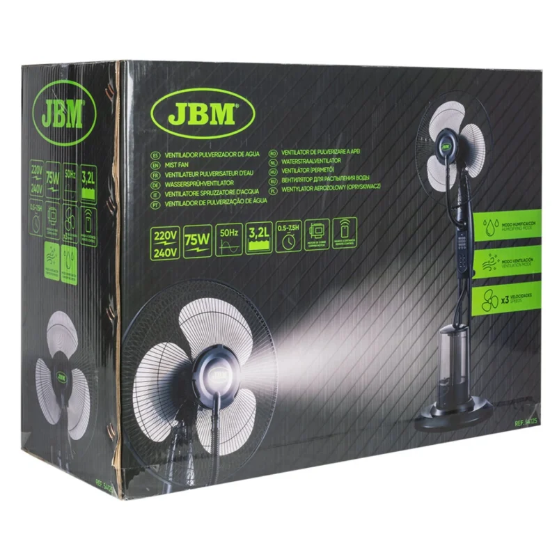 Ventilador c_ Pulverizador de Água e Comando – JBM - 5