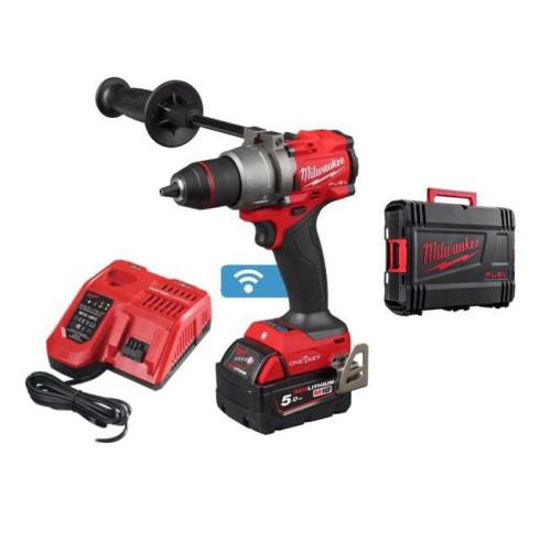 Berbequim com percussão Milwaukee M18 ONEPD3-502C + 2 bat 5h + carregador + HD-BOX Milwaukee