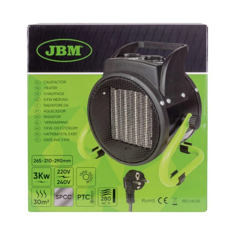 Aquecedor elétrico JBM 3000 Watts