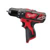 Berbequim com percussão Milwaukee M12 BPD-0 + bat 2Ah + carregador C12 + bolsa de transporte