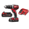 Berbequim com percussão Milwaukee M18 BPD-0 + 1 bat + carregador + bolsa de transporte