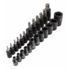 Jogo 25 chaves Torx + Torx interior 1/4", 3/8"E 1/2"