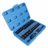 Jogo 25 chaves Torx + Torx interior 1/4", 3/8"E 1/2"