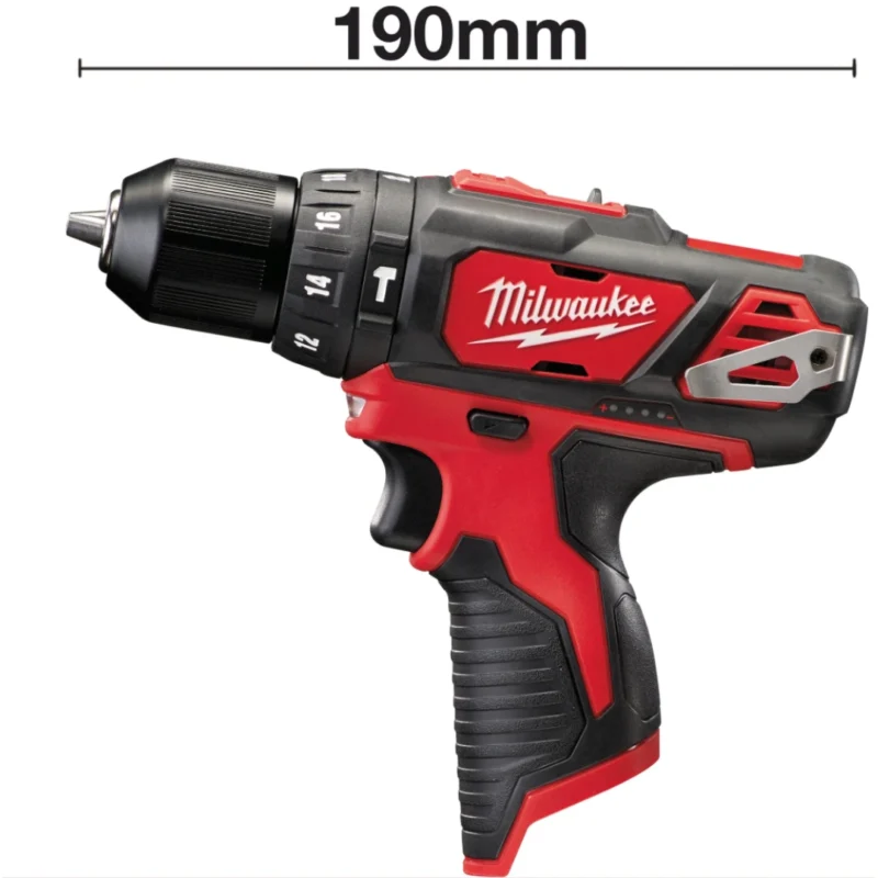 Berbequim com percussão Milwaukee M12 BPD-0 + bat 2Ah + carregador C12 + bolsa de transporte - 2