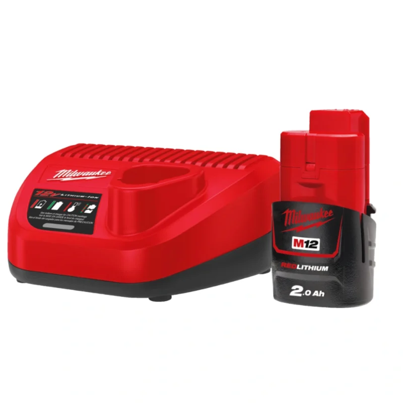 Berbequim com percussão Milwaukee M12 BPD-0 + bat 2Ah + carregador C12 + bolsa de transporte - 4