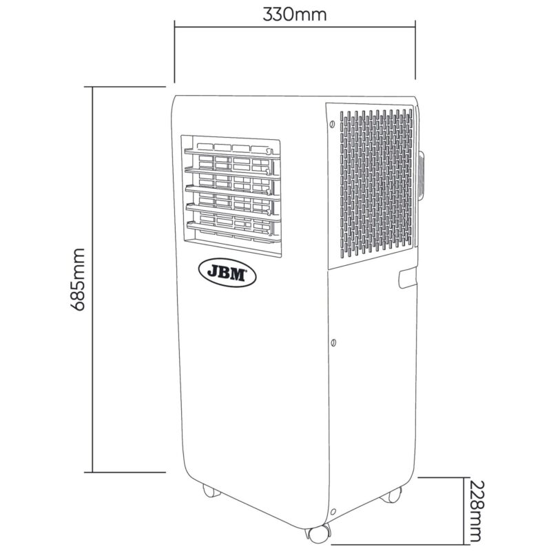 Ar Condicionado Portátil JBM - Compacto e Eficiente