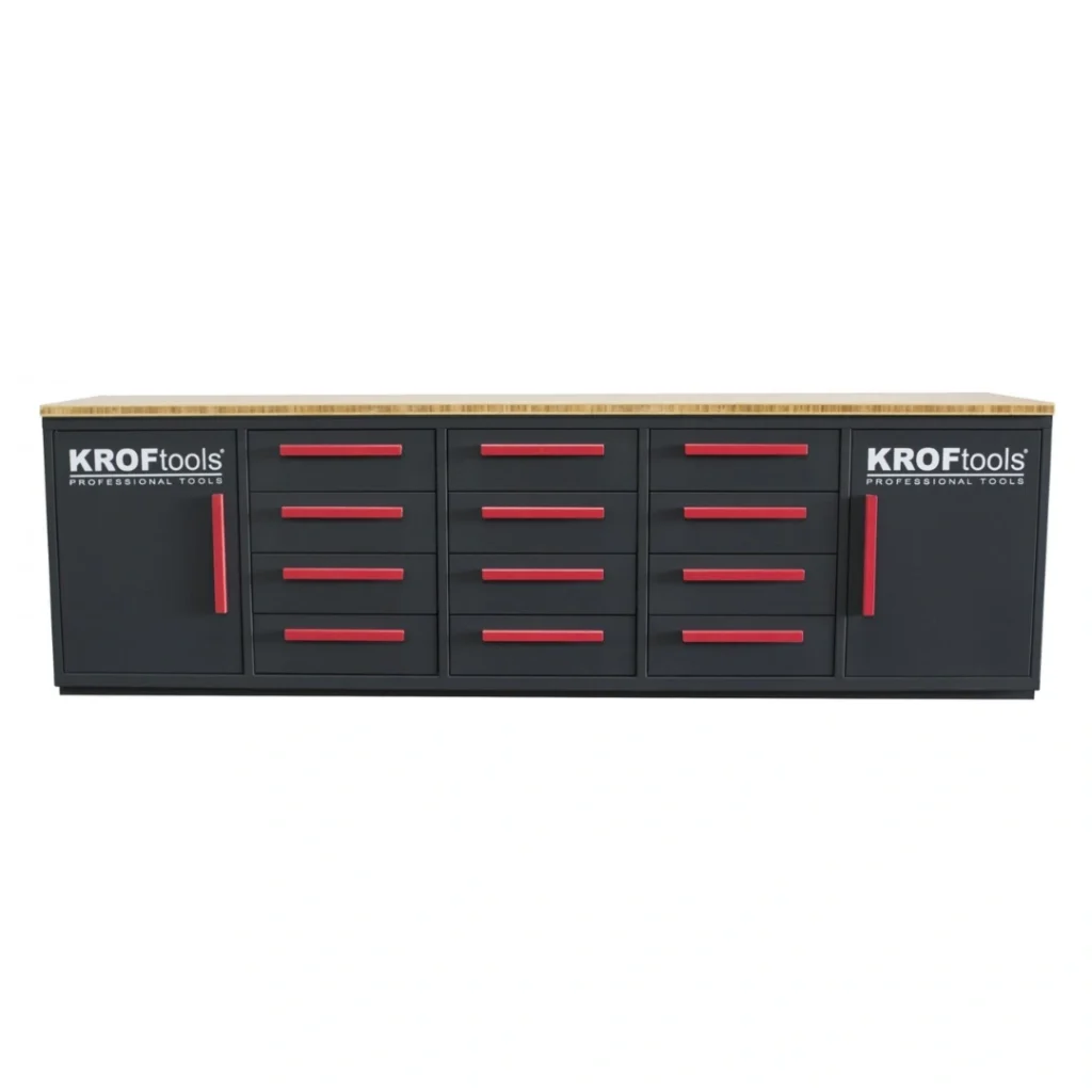 Bancada de Trabalho com Gavetas 2,85m - Kroftools