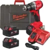 Rebarbadora de Acabamentos 125mm Milwaukee M18 BLSAG125XPD-402X – Potência e Versatilidade com Baterias de 4Ah e Carregador