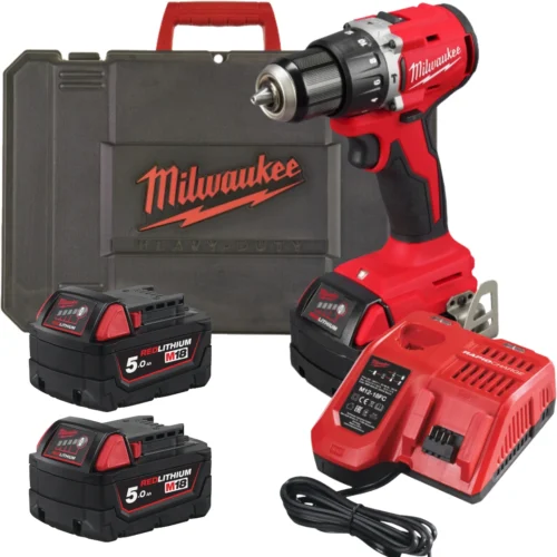 Rebarbadora de Acabamentos 125mm Milwaukee M18 BLSAG125XPD-402X – Potência e Versatilidade com Baterias de 4Ah e Carregador