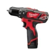 KIT Berbequim combi sub compacto M12™ + Bat. M12 B2 + Carregador + Mala Milwaukee