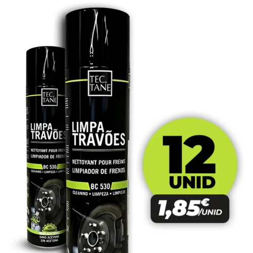 Caixa 12 Limpeza Travões - Brake cleaner Tectane 600ml