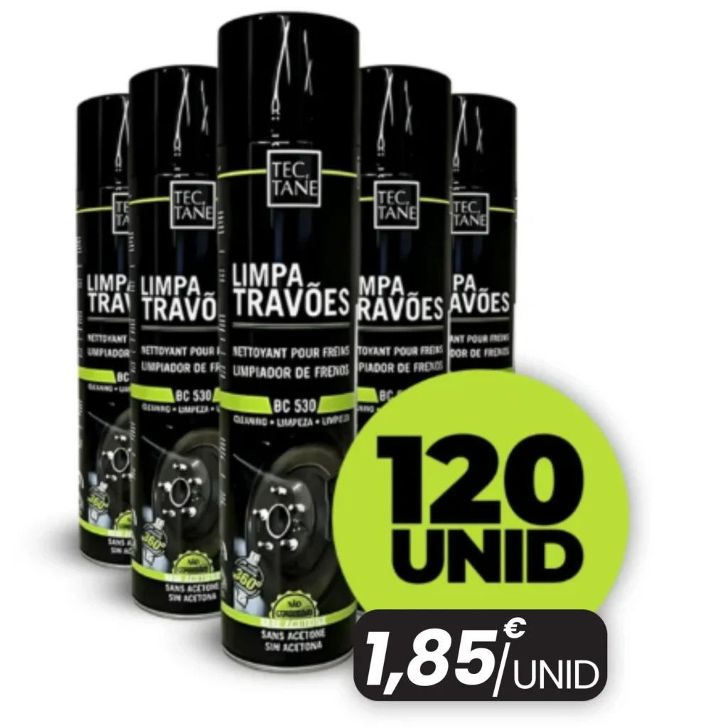 Caixa 120 Limpeza Travões - Brake cleaner Tectane 600ml