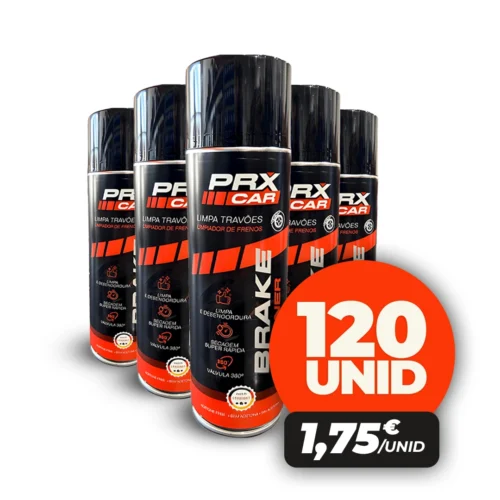 Caixa 120 Sprays Limpeza de Travões PRX Tools 500ml