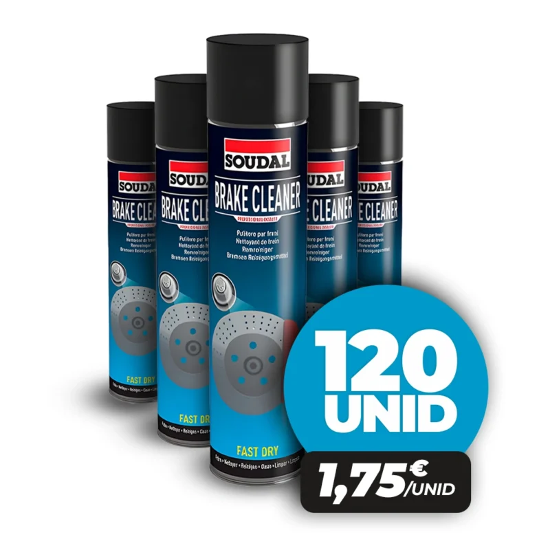 Caixa 120 Limpeza Travões - Brake cleaner Soudal 600ml