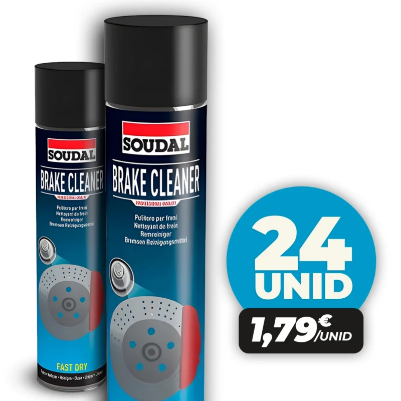 Caixa 24 Limpeza Travões - Brake cleaner Soudal 600ml