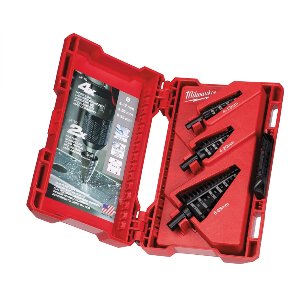 Step Drill Brocas Escalonadas Milwaukee (3PCS)