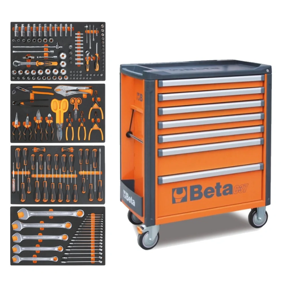 Carro de Ferramentas 3700 07_5M com 7 Gavetas e 181 Peças – Beta