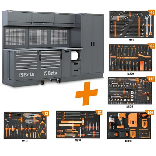 Combinação de Mobiliário Modular para Oficina - Beta RSC50 2.0 F_411UT