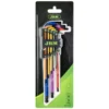 Conjunto 9 Peças de Chaves Hexagonais Extra Longas Coloridas c_ Ponta Redonda - JBM - 3
