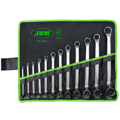 Conjunto de 12 Chaves Fixas Curvadas - JBM