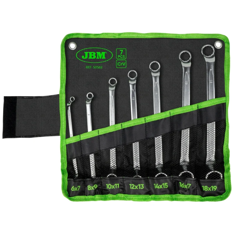 Conjunto de 7 Chaves Fixas com 2 Aberturas - JBM