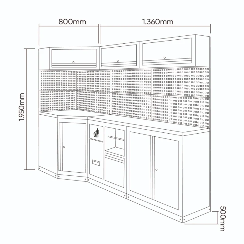 Conjunto de Móveis Modulares 24 Peças - Completo - 4