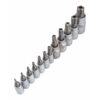 JOGO 12 CHAVES TORX 5 QUINAS COM FURO 1/4" E 3/8"