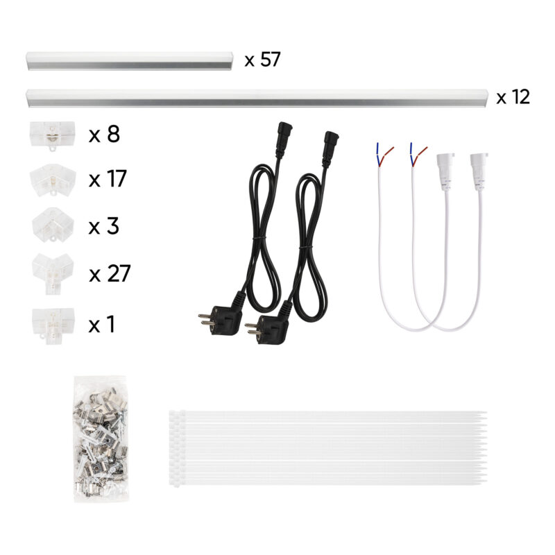 Conjunto de luzes hexagonais em LED para teto - 83.640 Lumens